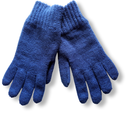 Detske pletené rukavice Drak
