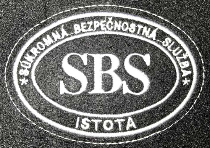 Výšivka SBS Súkromná bezpečnostná služba