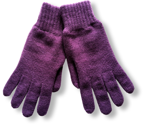 Dámske pletené rukavice Drak